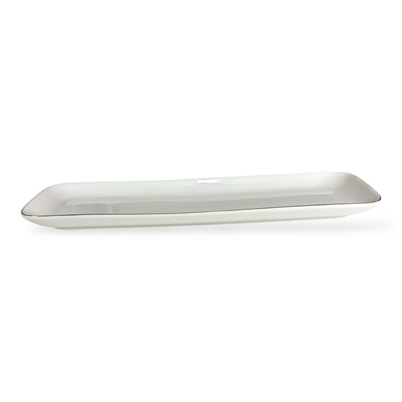 bread+butter Bern lux Porcelain Elegant White Rectangular Serving Platter - Picture 1 of 11